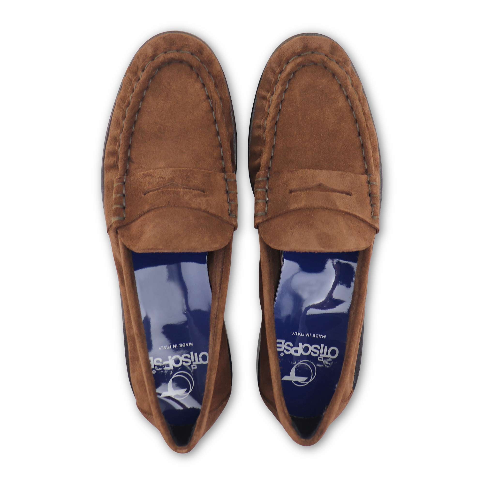 Mocassini sigaro in camoscio