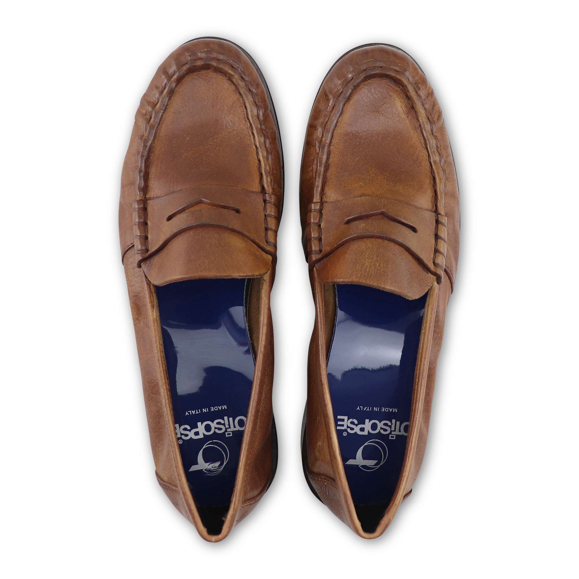 Mocassini cuoio in pelle