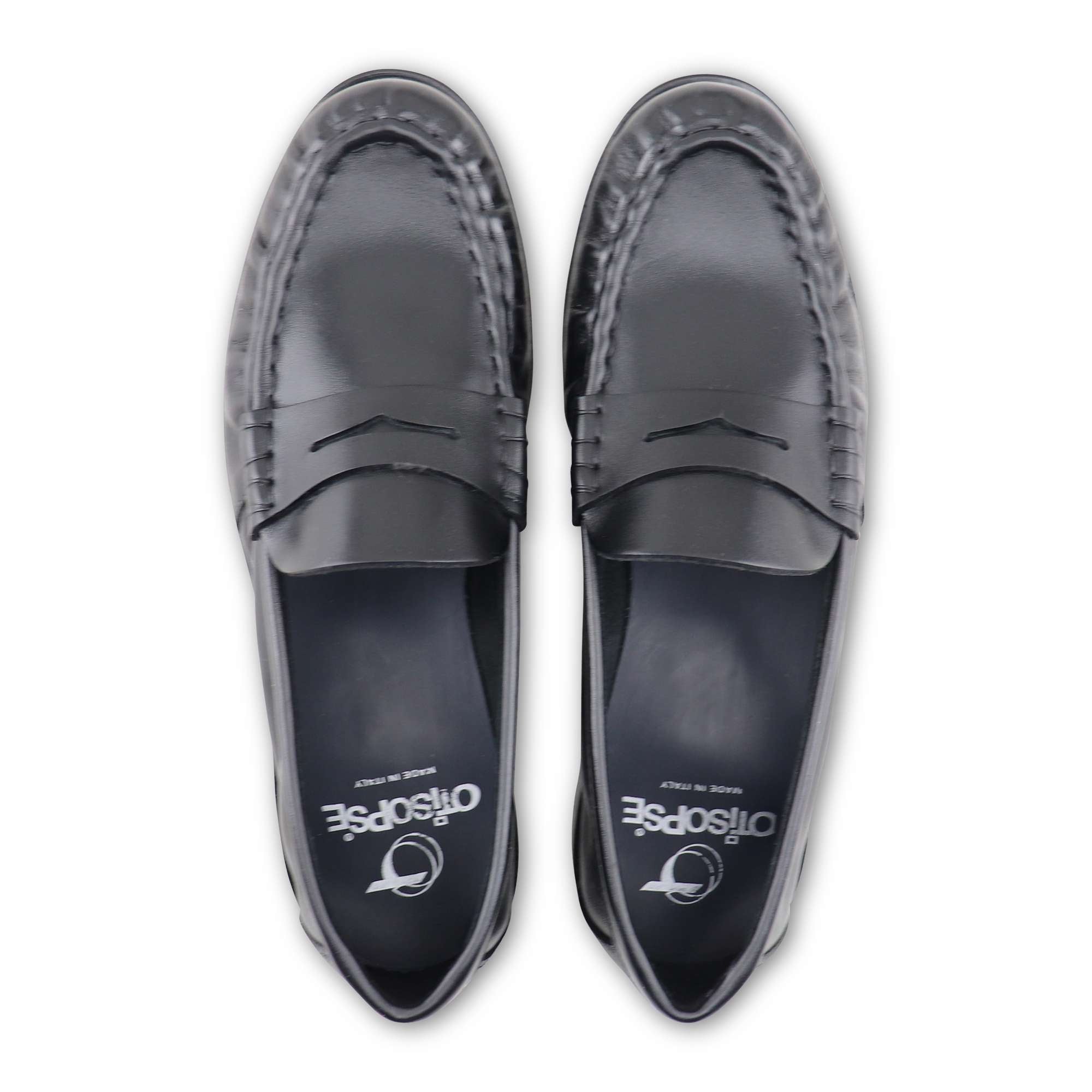 Mocassini nero in pelle