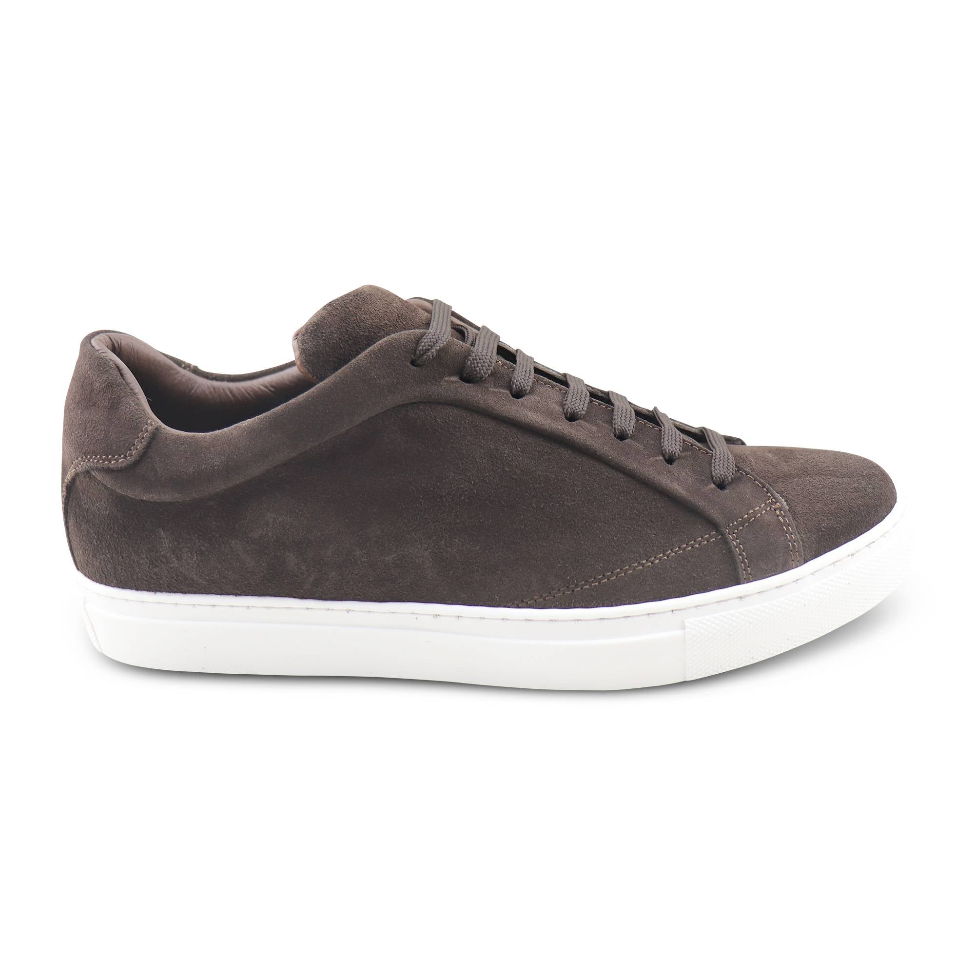 Sneakers in camoscio testa di moro