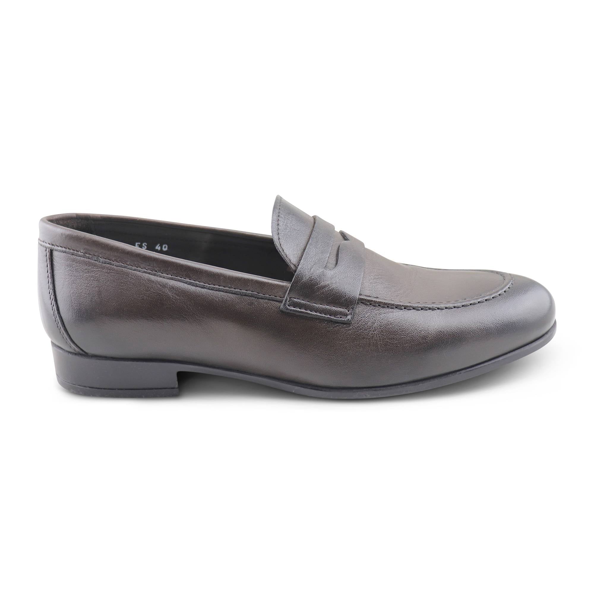 Mocassini in pelle soft testa di moro