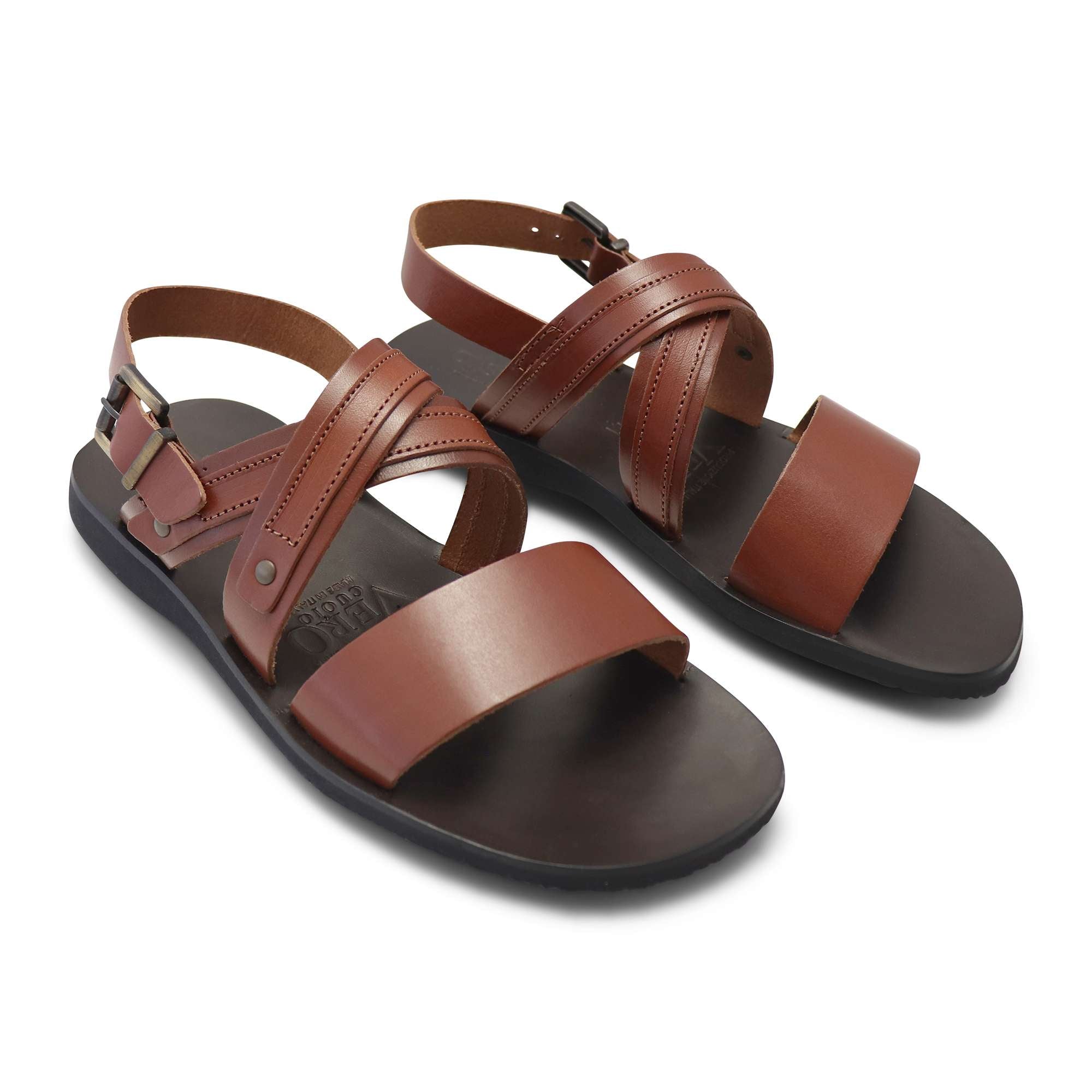 Sandali cuoio in pelle
