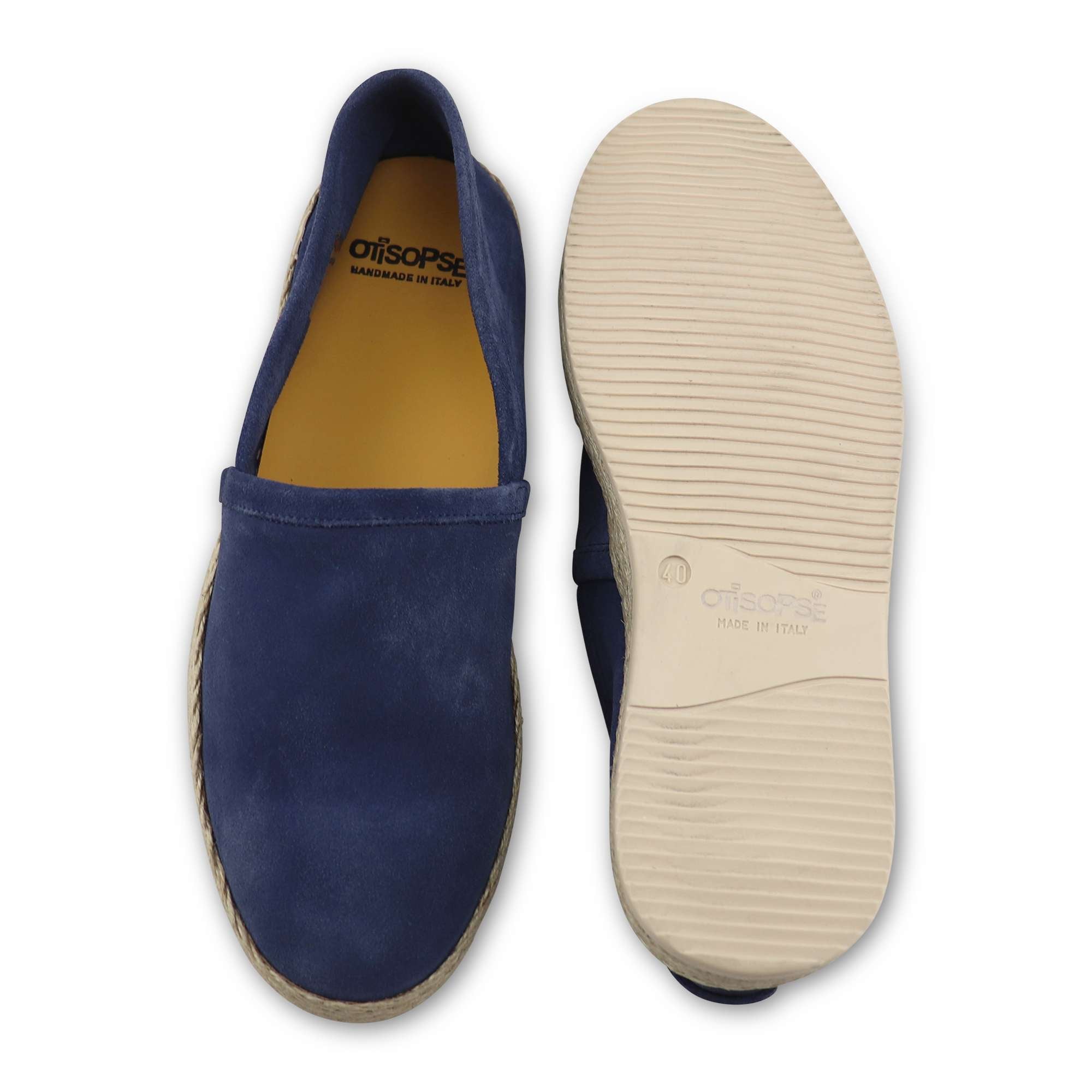 Espadrillas jeans in camoscio