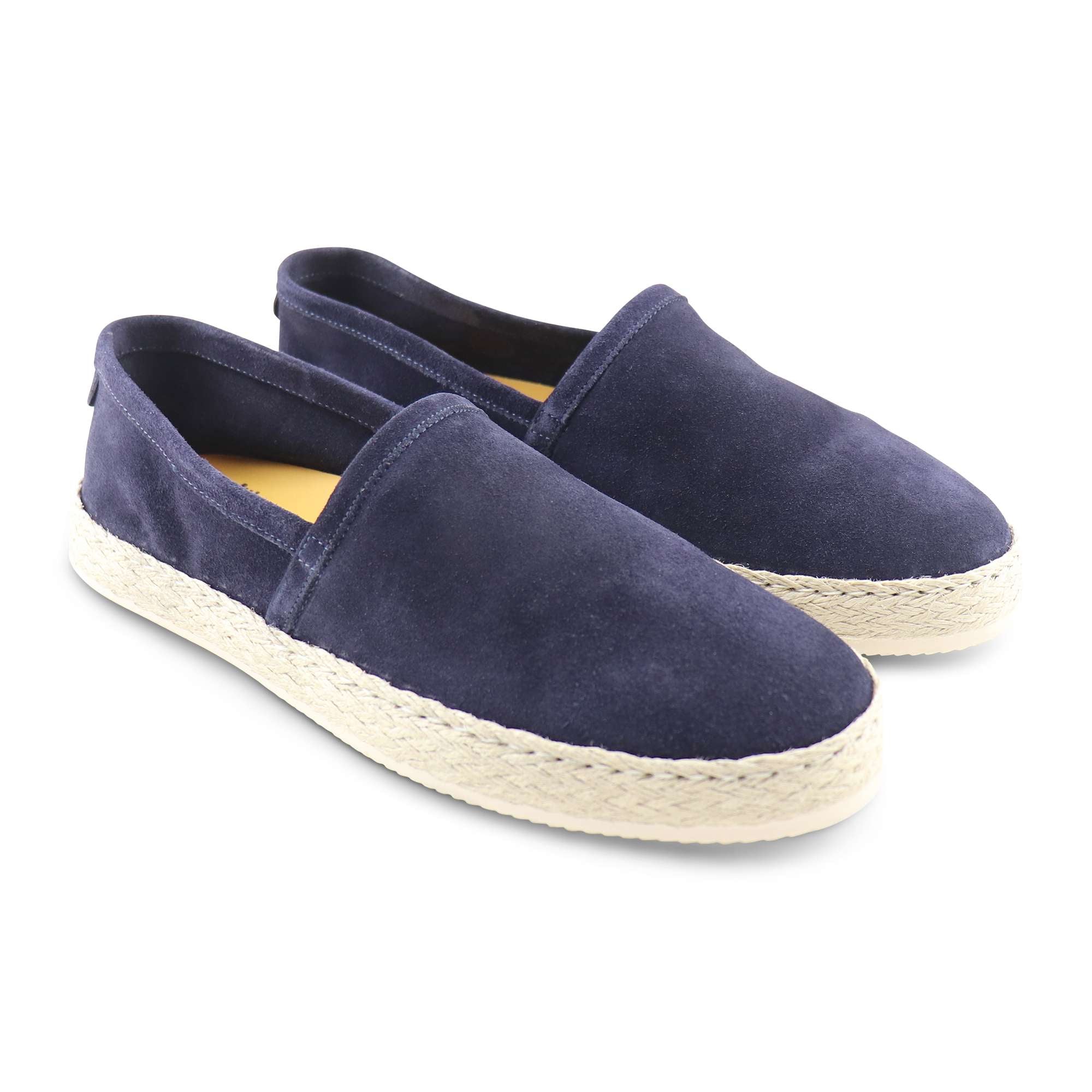 Espadrillas blu in camoscio
