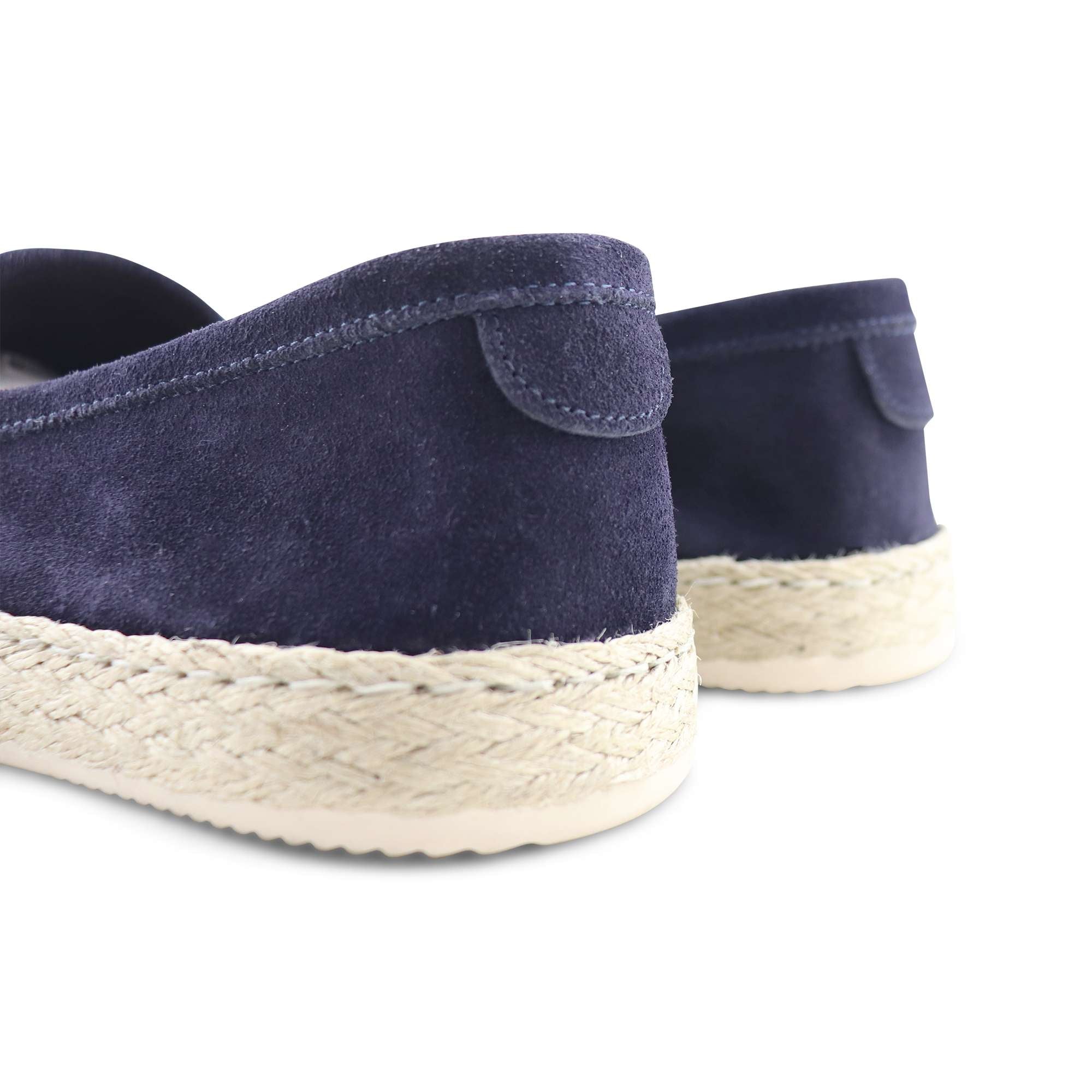 Espadrillas blu in camoscio