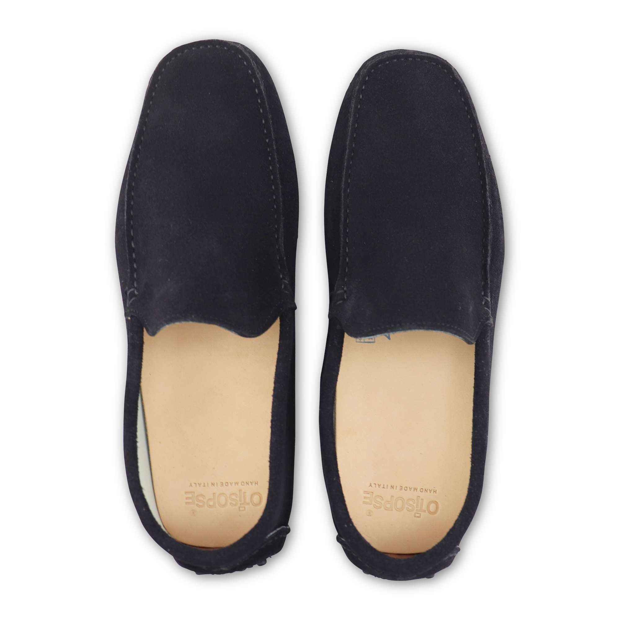 Mocassino nero in camoscio