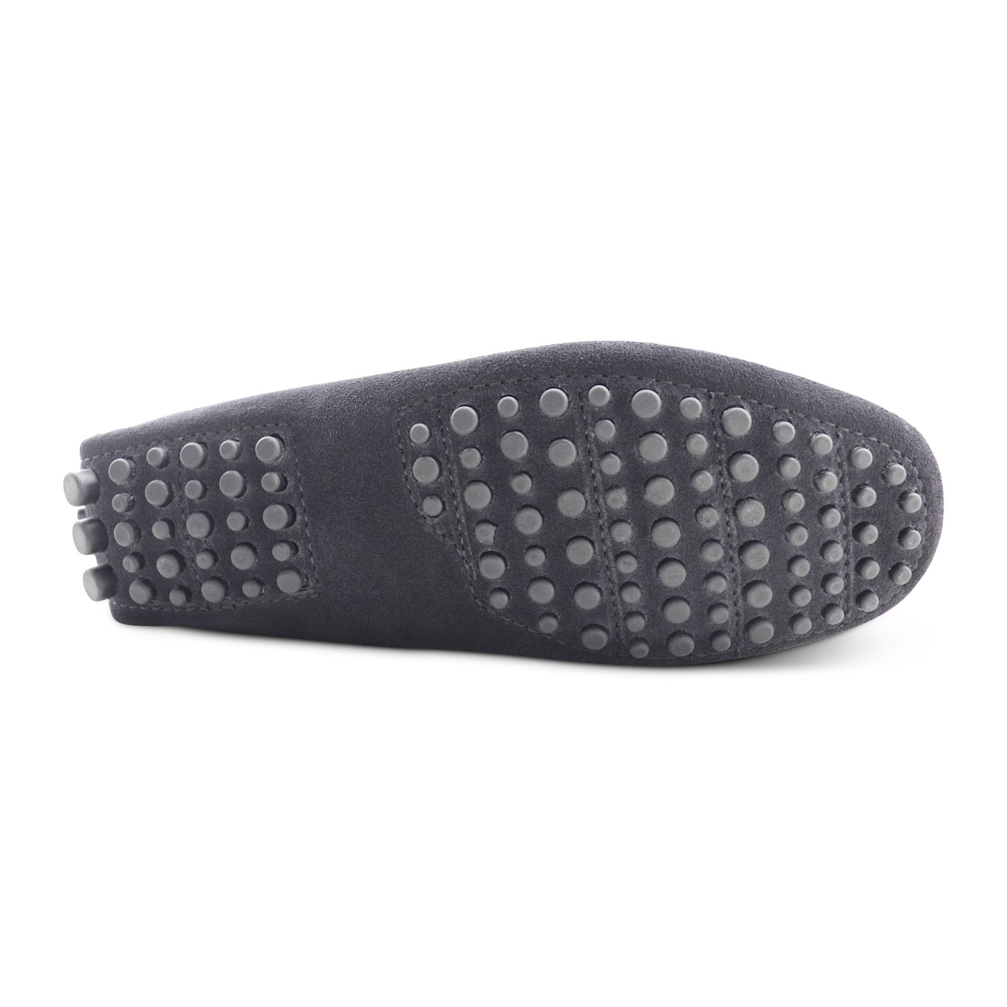 Mocassino nero in camoscio