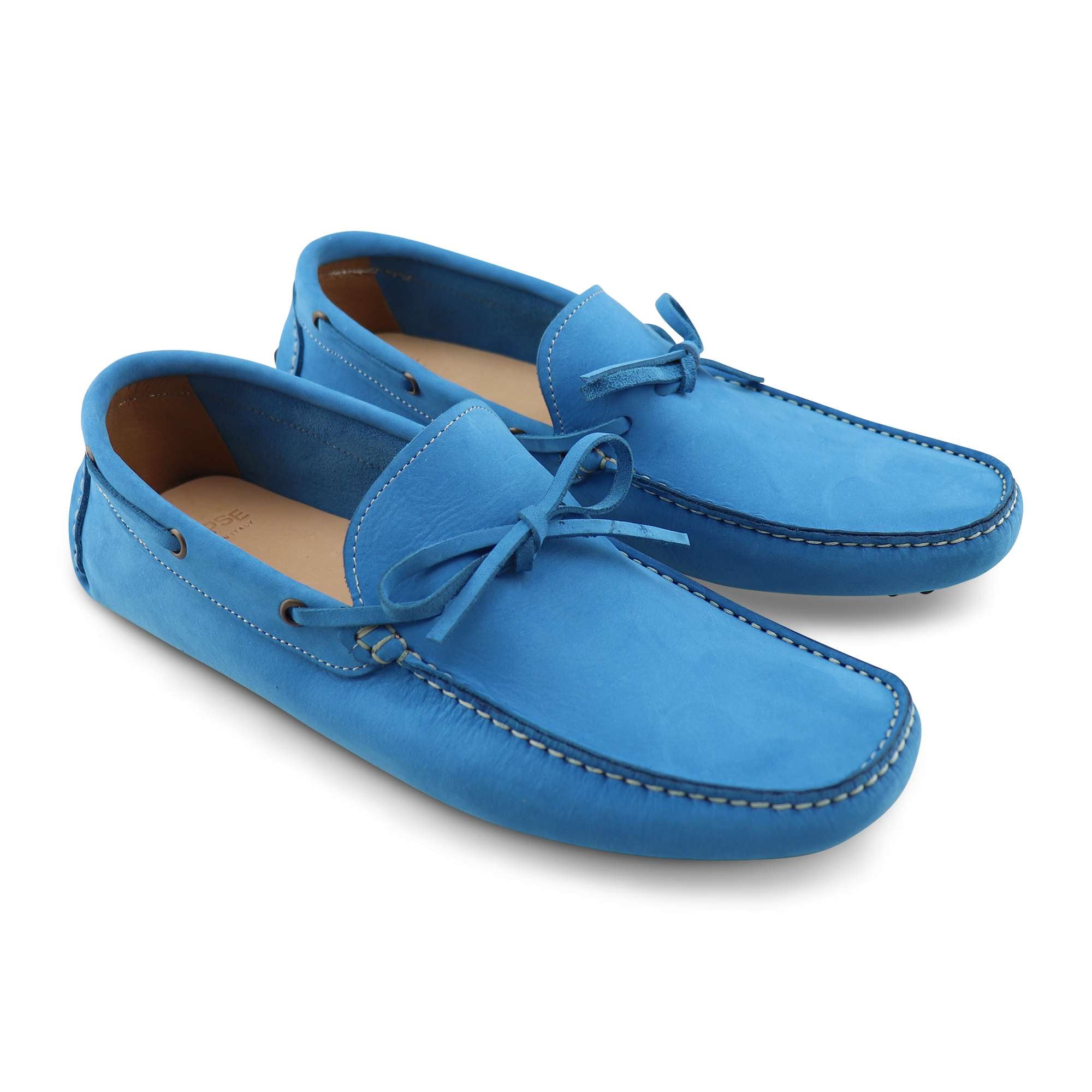 Gommini azzurro in nabuk