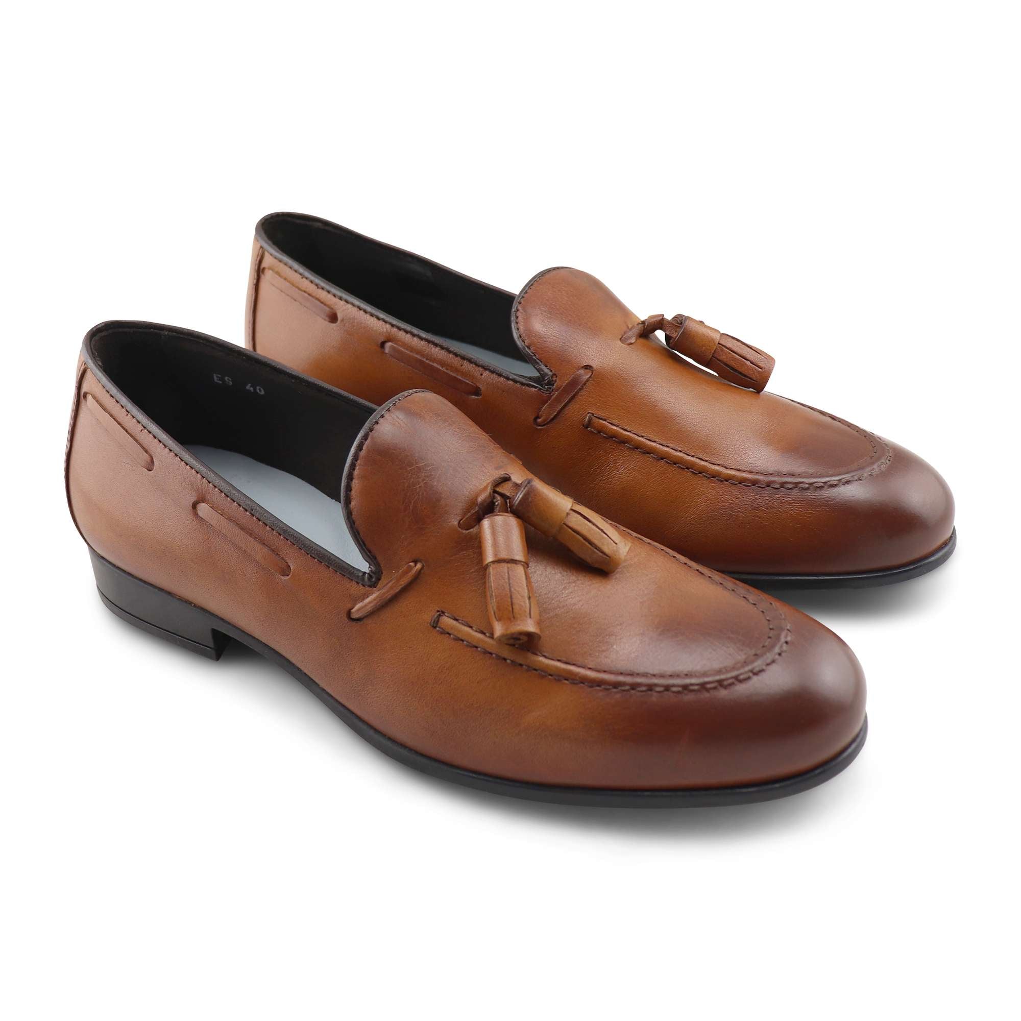 Mocassini in pelle soft cuoio