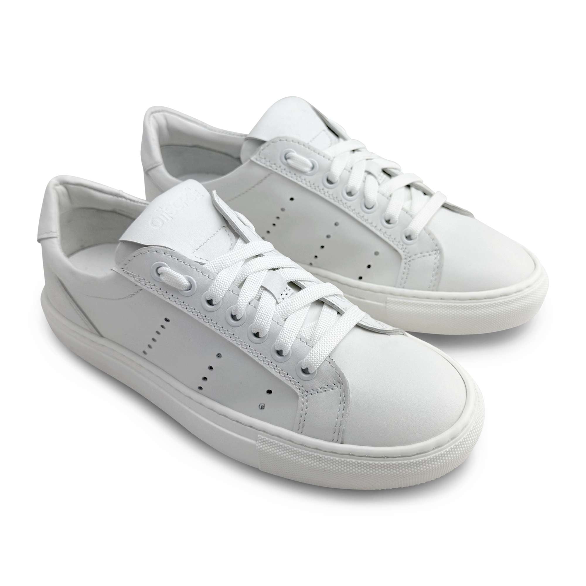 Sneakers bianche in pelle