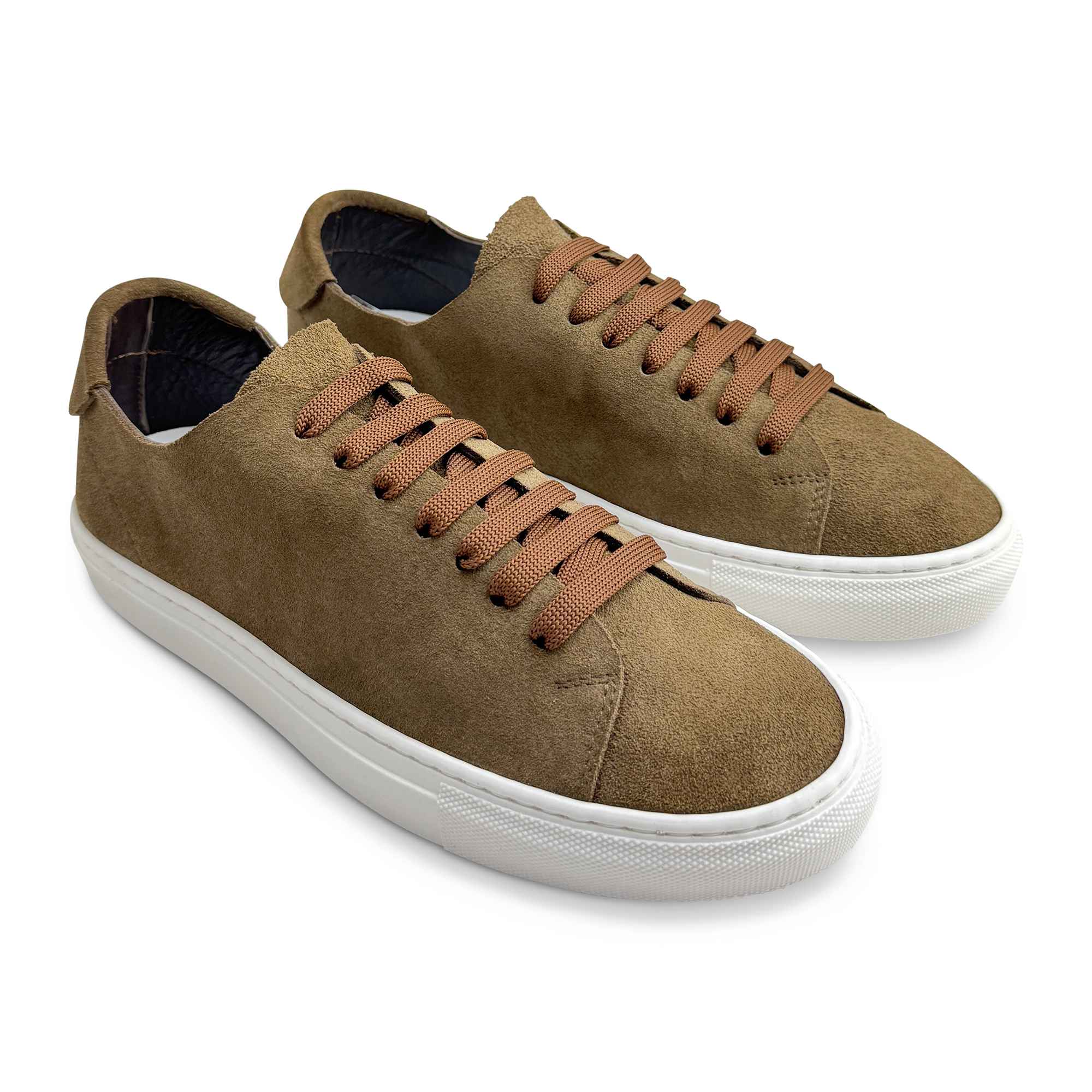 Sneakers taupe in camoscio