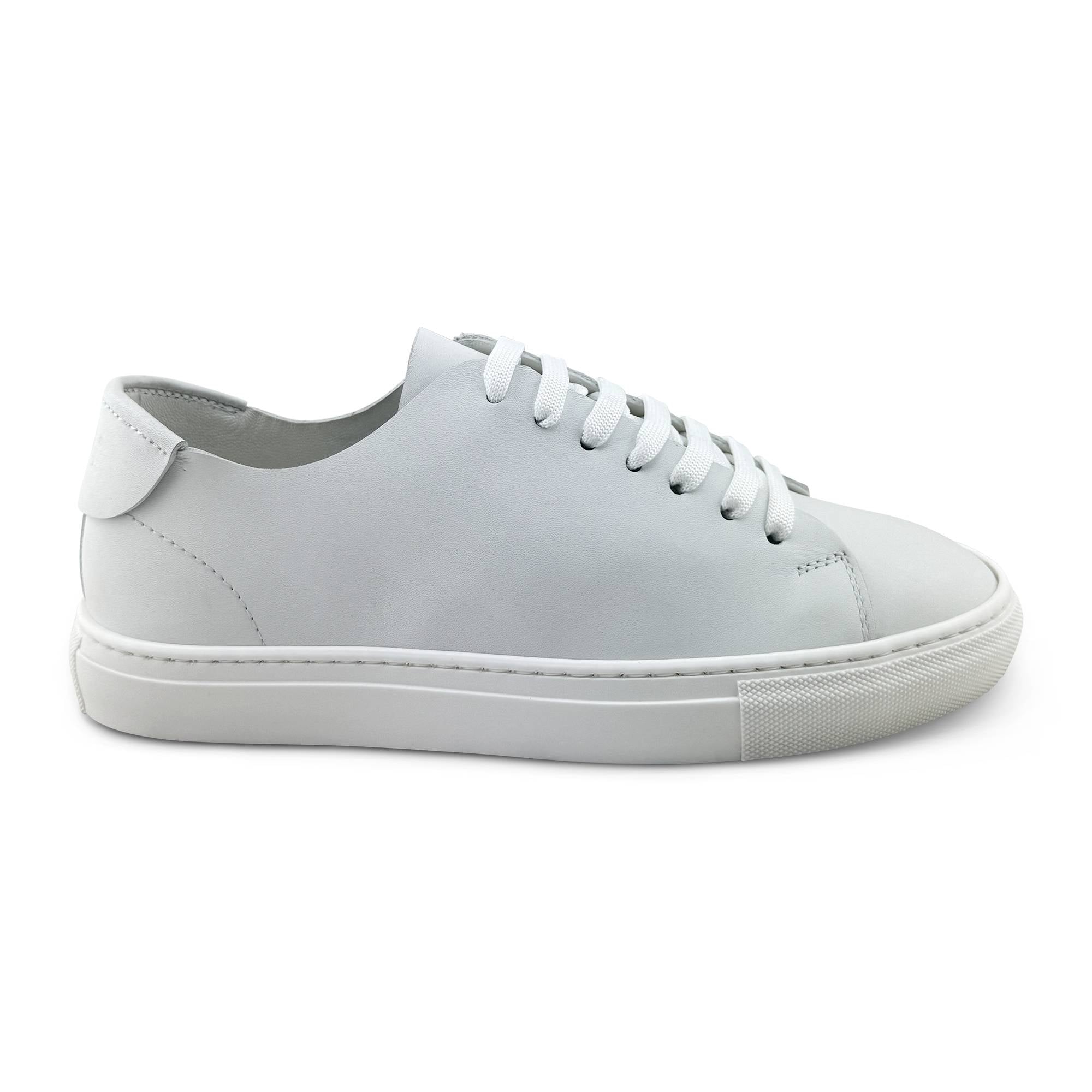 Sneakers bianco in pelle
