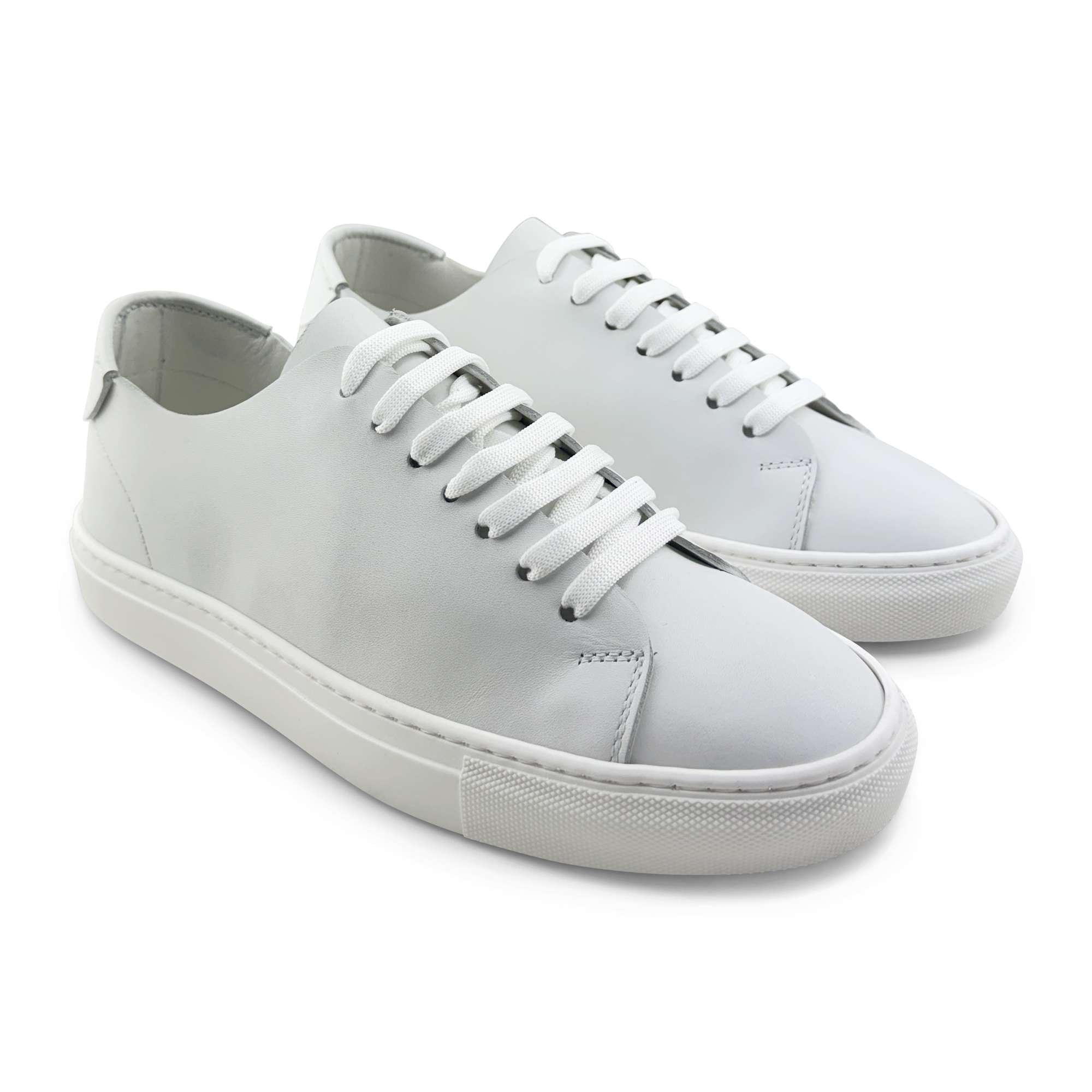 Sneakers bianco in pelle