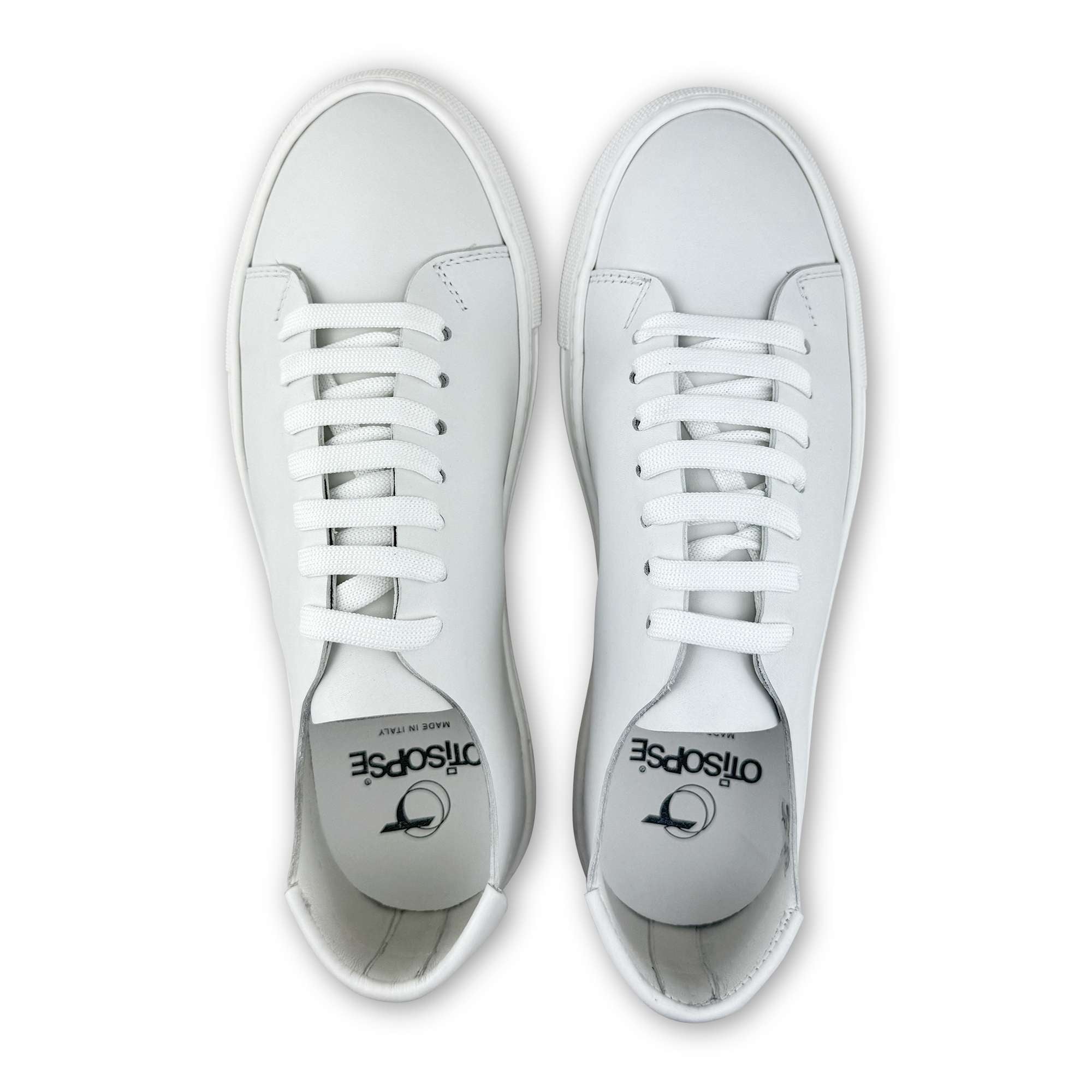Sneakers bianco in pelle