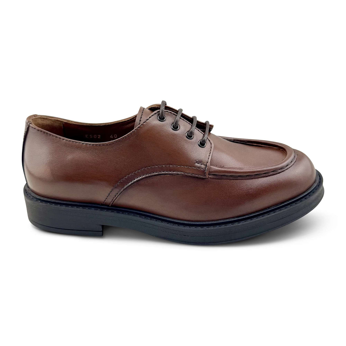 Derby cuoio in pelle