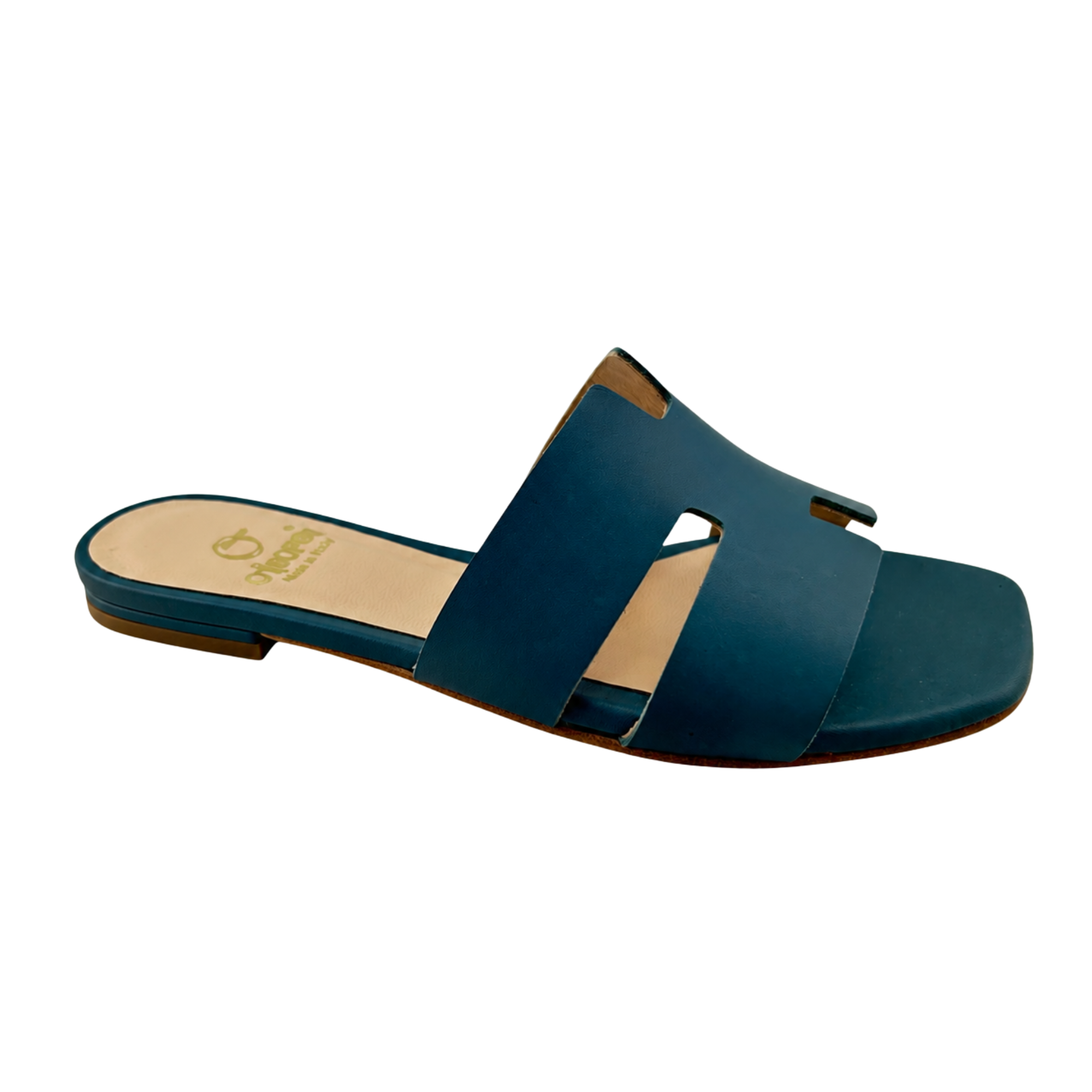 Ciabatta avion in pelle tacco 10