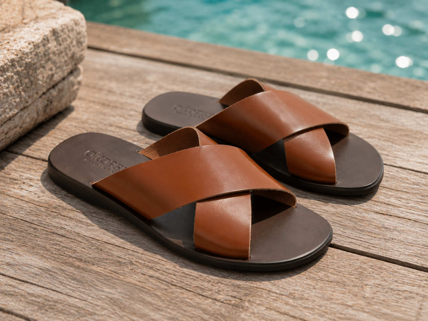 Sandali cuoio in pelle