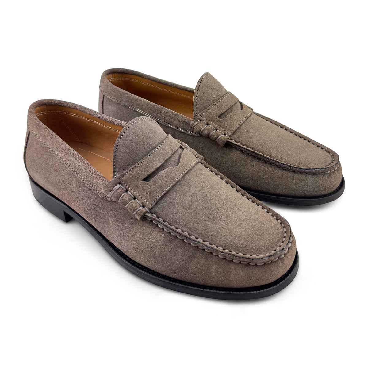Mocassini camoscio taupe