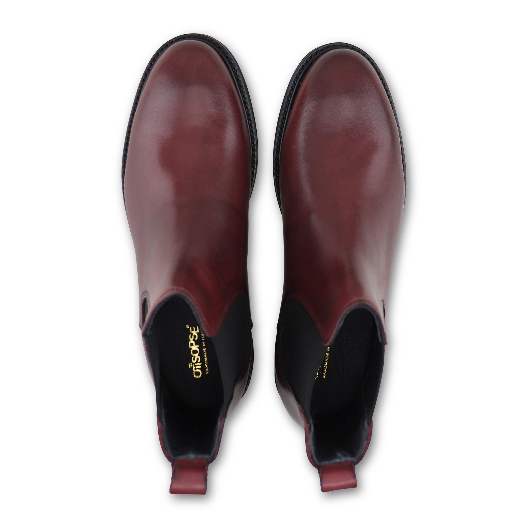 Chelsea bordeaux in pelle