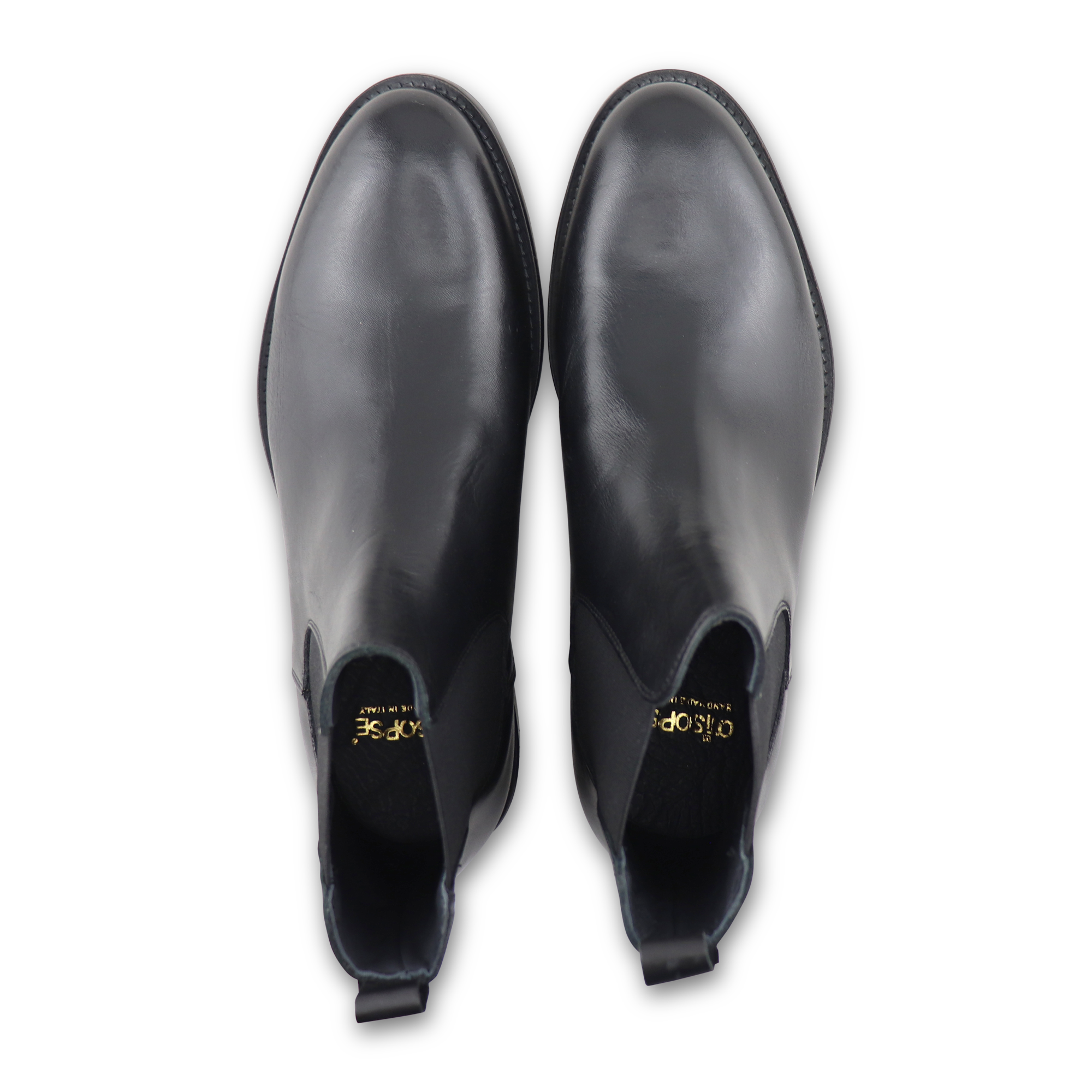 Black leather Chealse