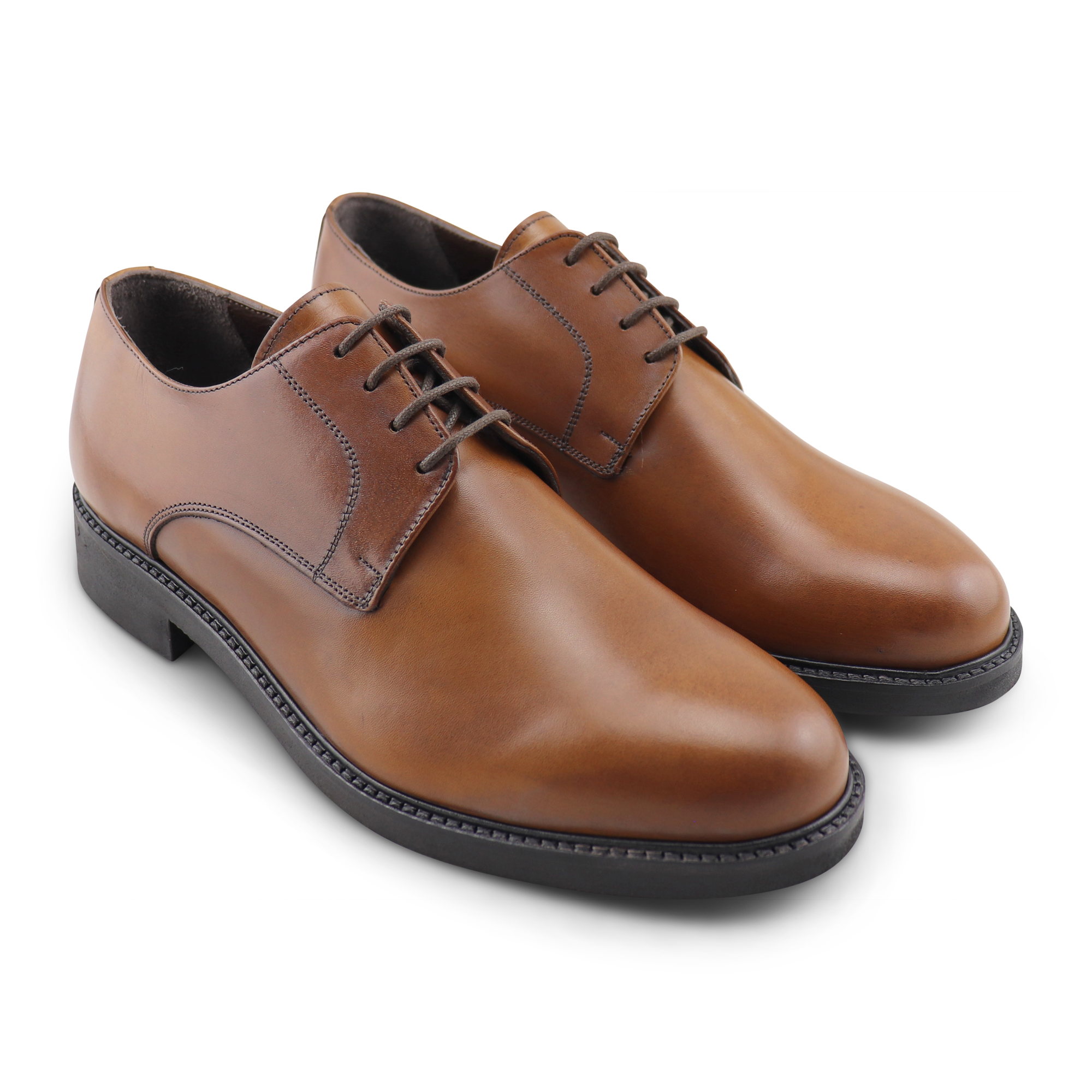 Derby in pelle cuoio