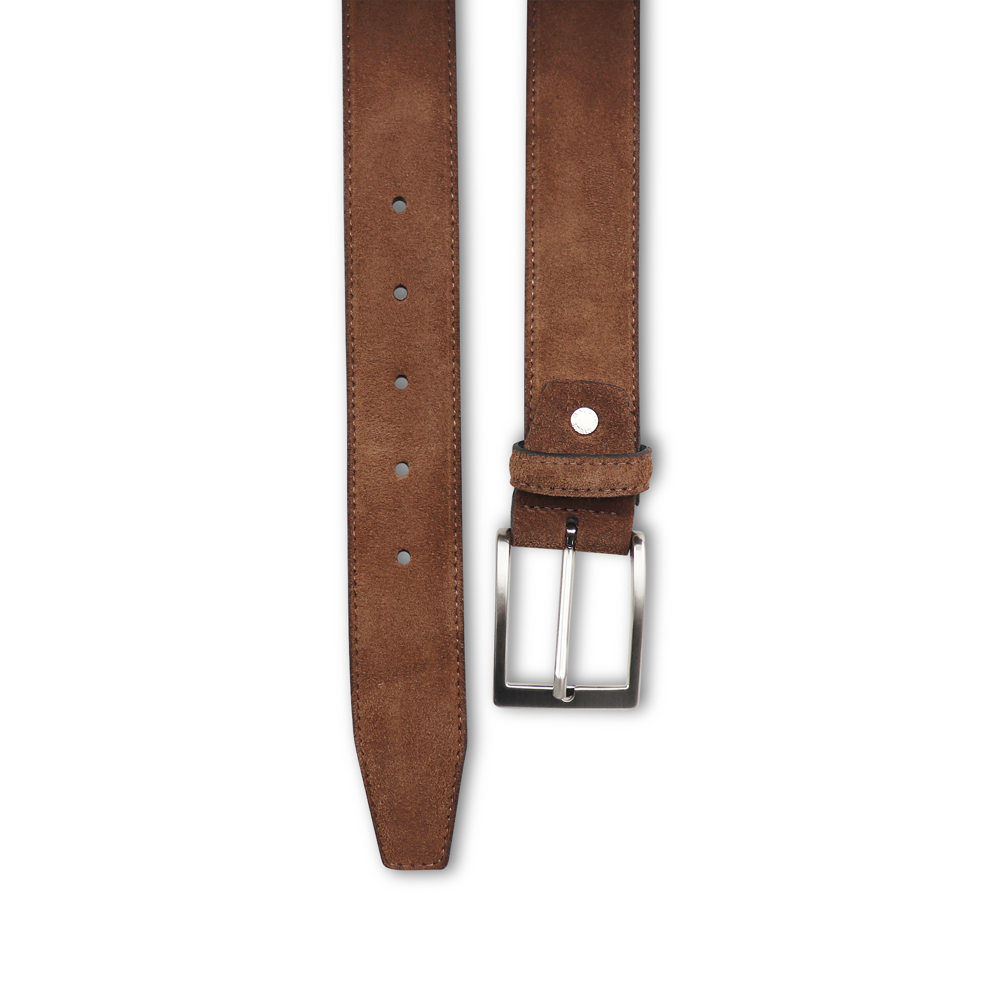Brown suede belt