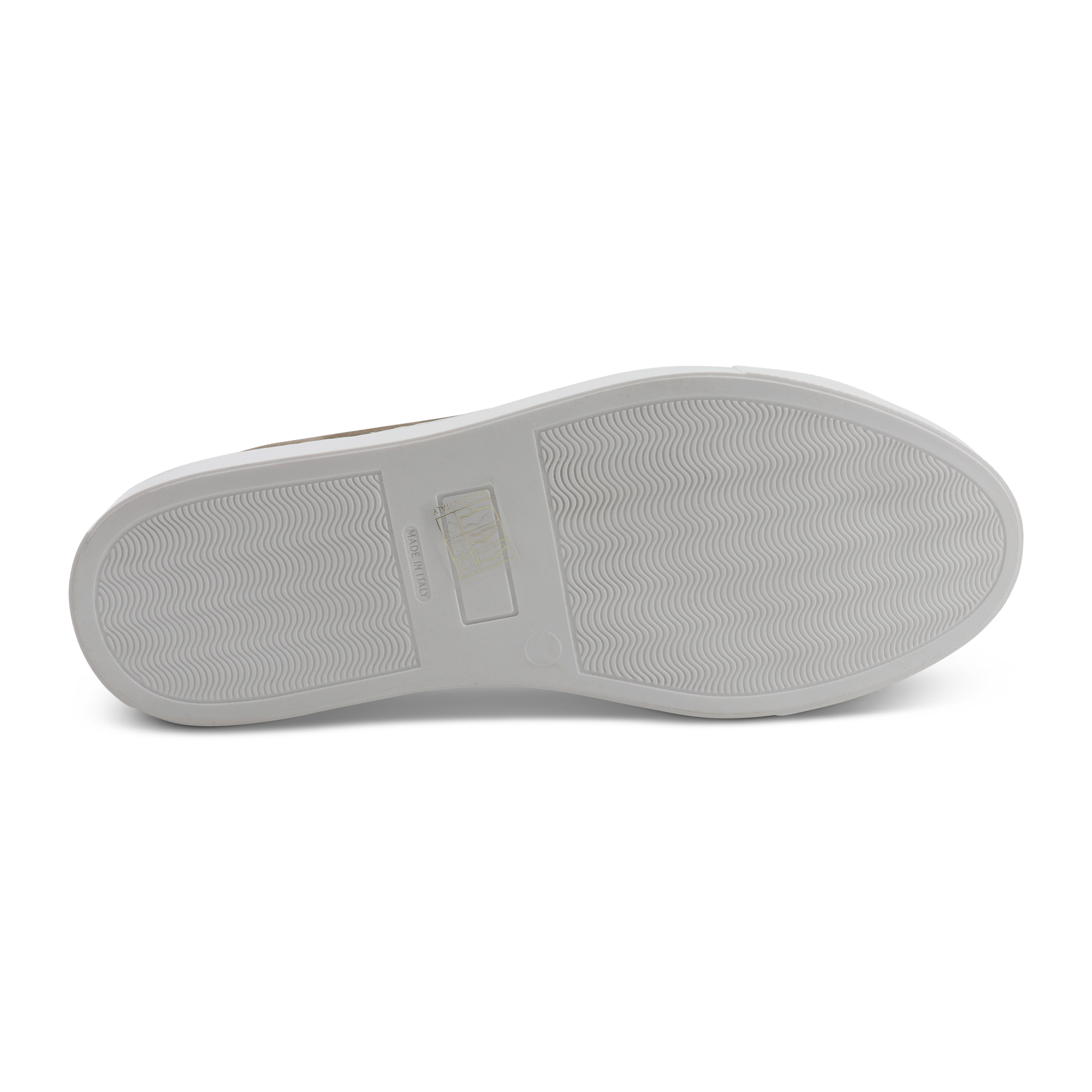 Sneaker bianche in pelle bottalata