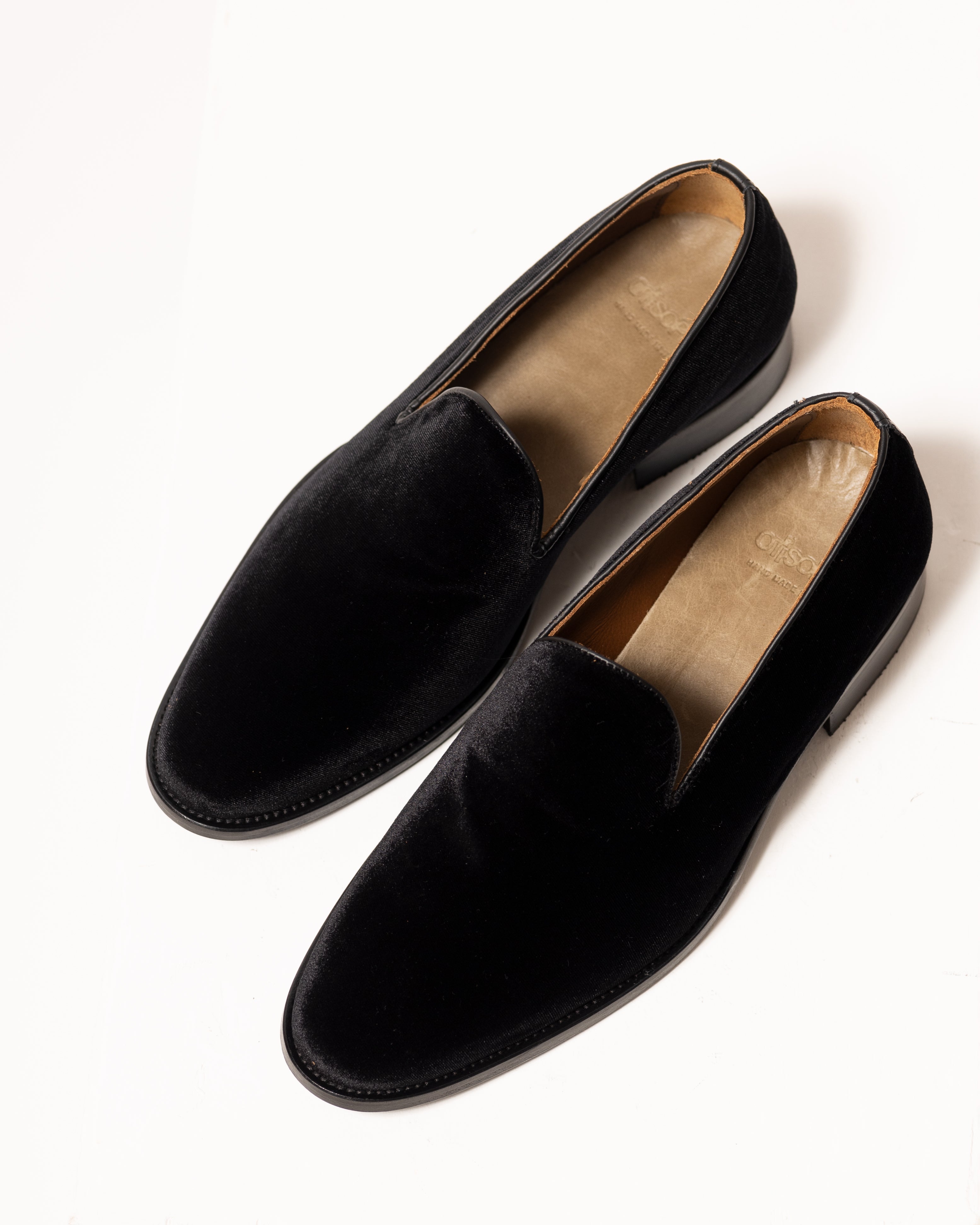 Slipper in velluto nero