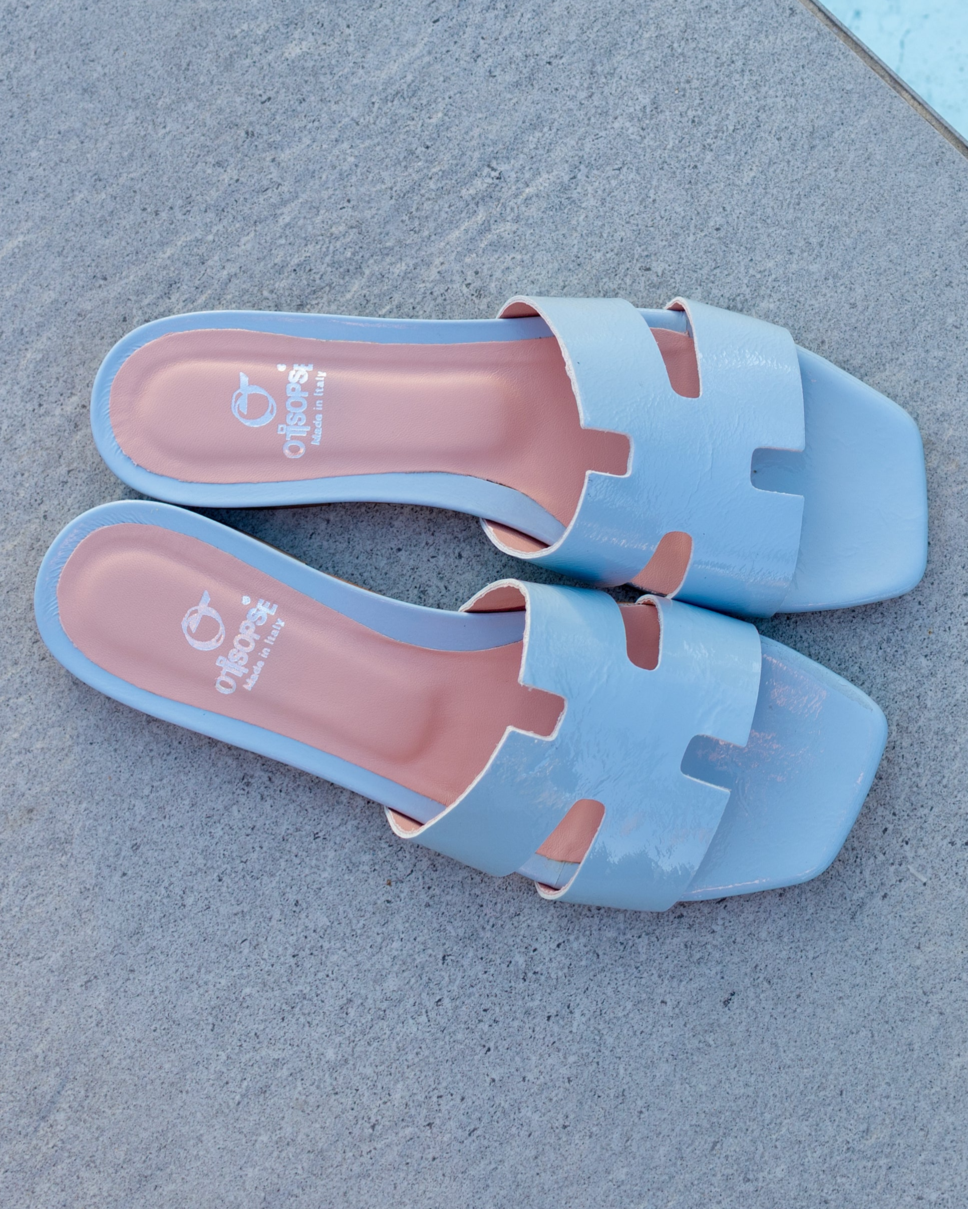 Supreme Ciabatte Ciabatte Originali Light Blue Naplak Slipper