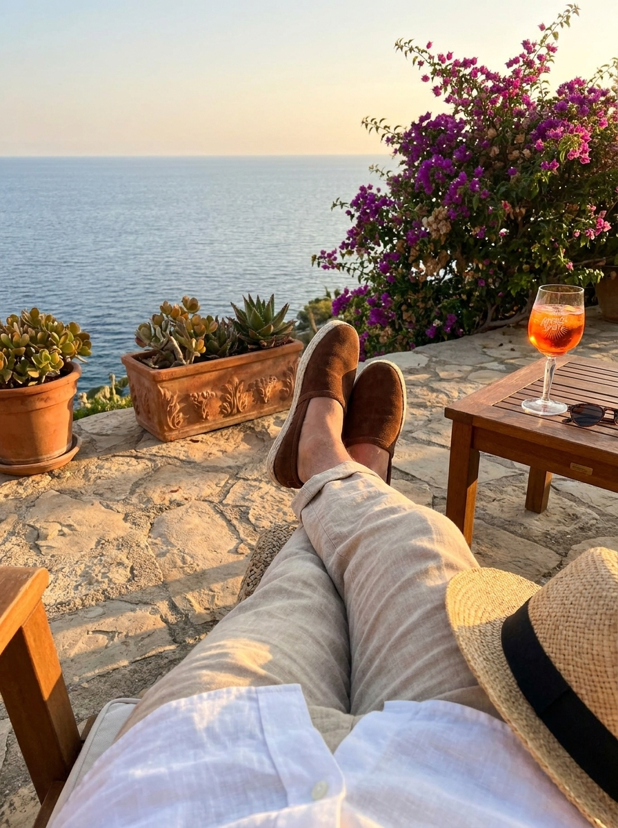 Espadrillas bruciato in camoscio