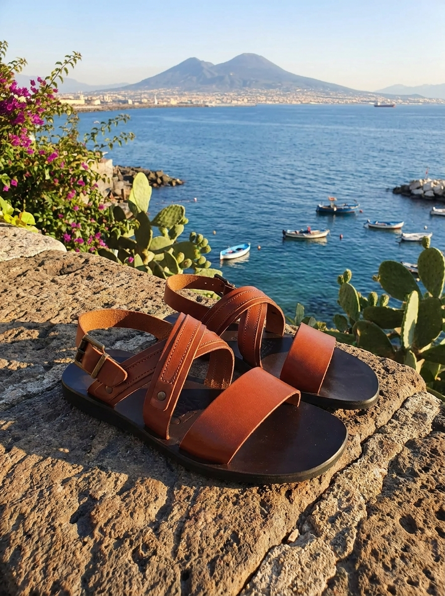 Sandali cuoio in pelle