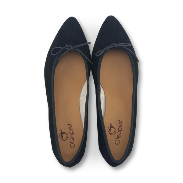 Ballerine nere con fiocco