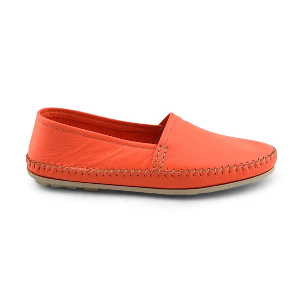 Espadrillas arancioni in pelle