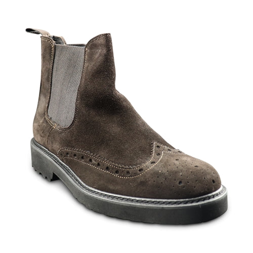 Stivaletti in camoscio testa di moro