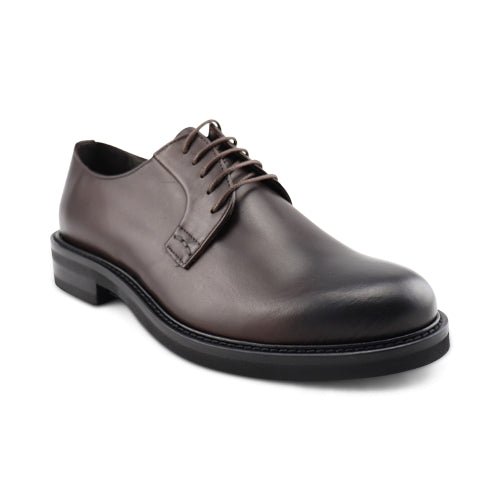 Scarpe derby casual testa di moro