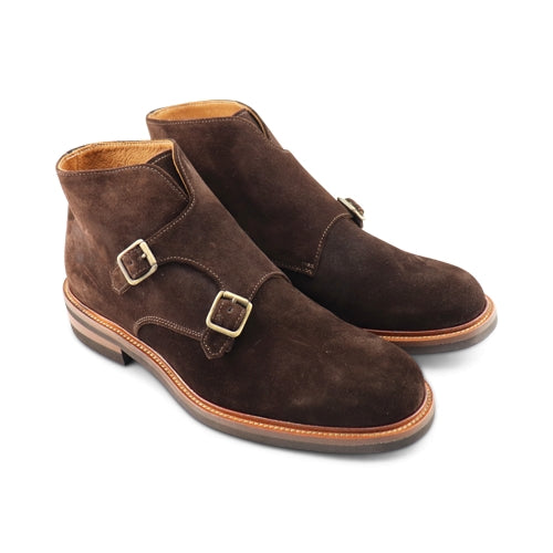 Stivaletti in camoscio color cioccolato