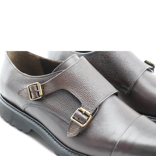 Scarpe doppia fibbia da uomo