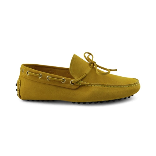 Yellow suede driving shoes - Main Image