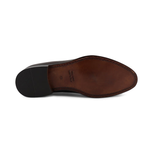 Francesine con suola in cuoio cucita