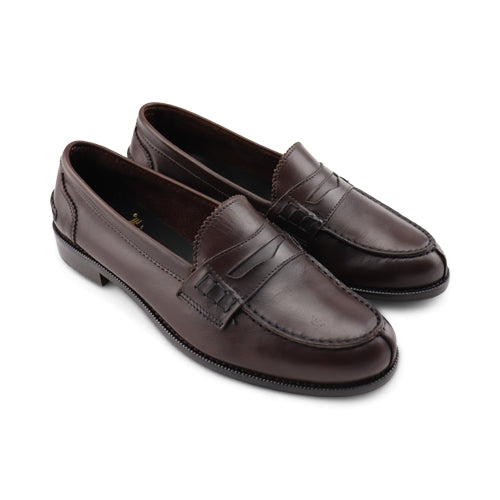 Mocassini in pelle testa di moro