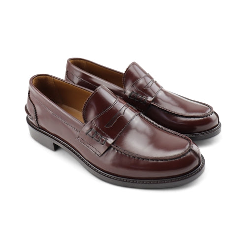 Mocassini in pelle abrasivata testa di moro