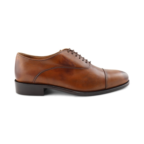 Scarpe Francesine in pelle color cuoio