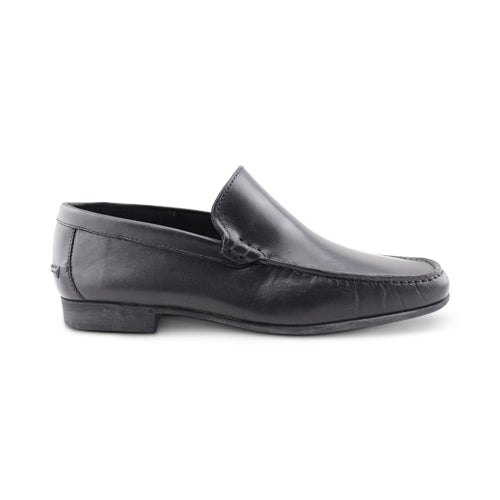 Black leather loafers for men Handmade Shoes