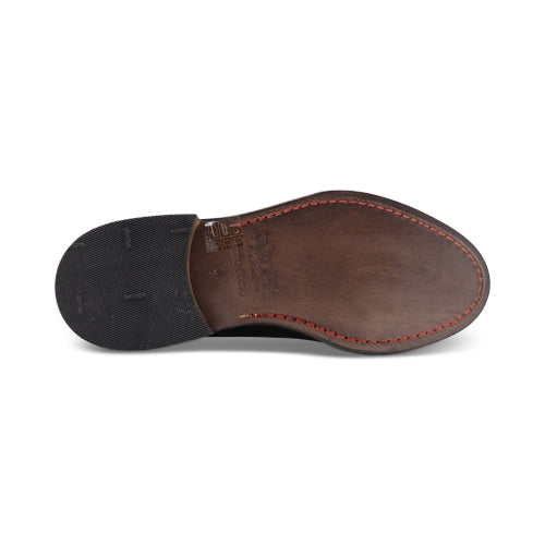 Slippers con suola in cuoio cucita