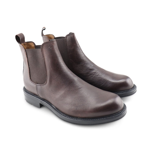 Stivaletti in pelle testa di moro