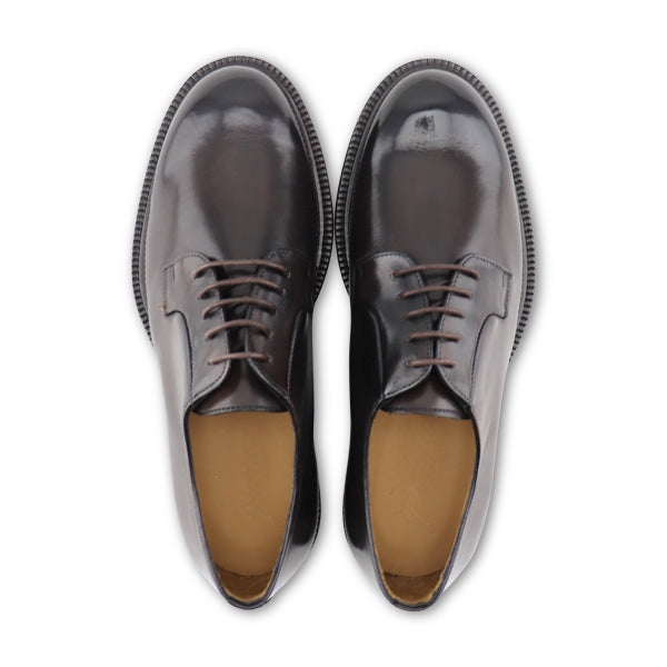 Scarpe derby in pelle testa di moro