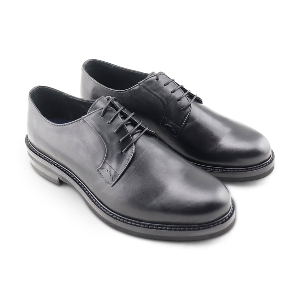 Scarpe derby nere in pelle