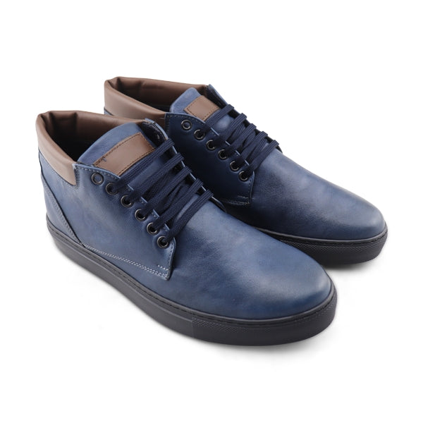 FelinDesign High-Top Sneakers - Blue Lightning Design Men's High-Top Shoes main image 1