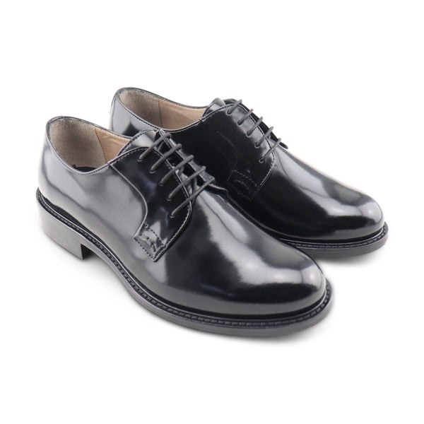 Scarpe Derby nere in pelle