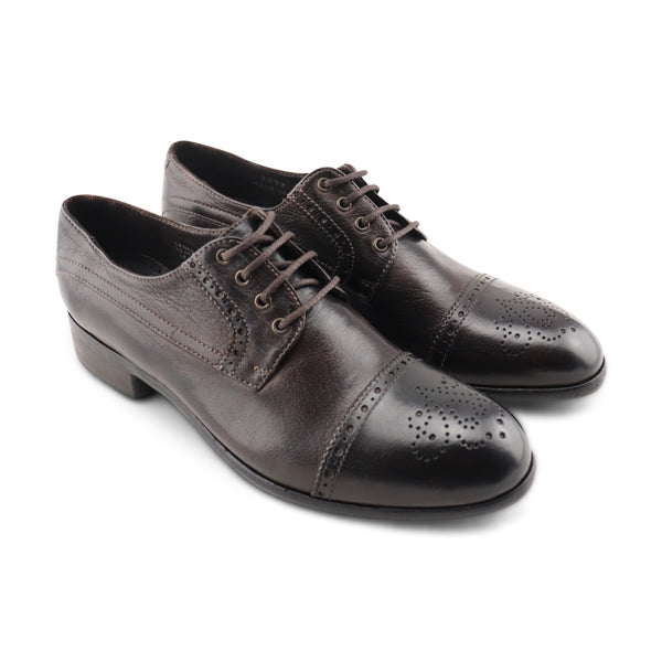 Scarpe Derby in pelle testa di moro